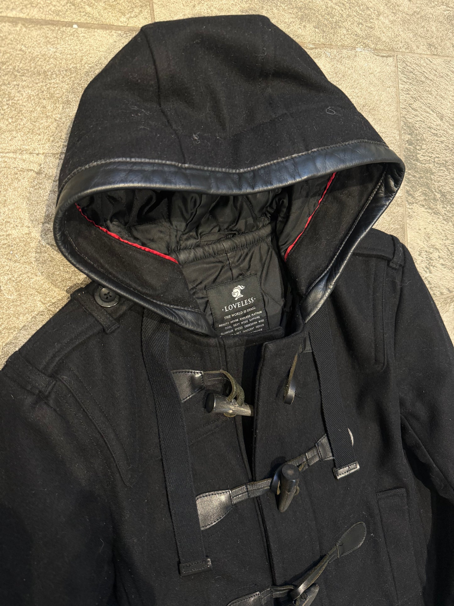 000’s Loveless Hooded Duffle Jacket (S)