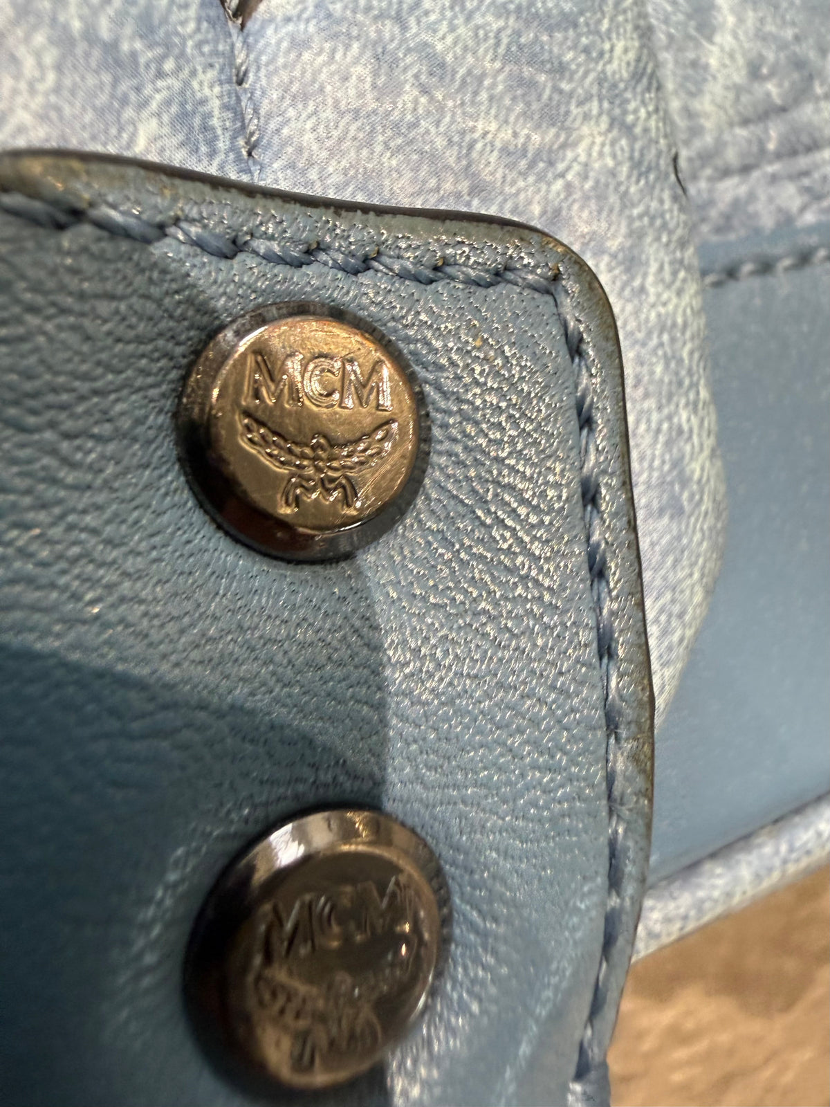 MCM Visetos Studded Stark Backpack