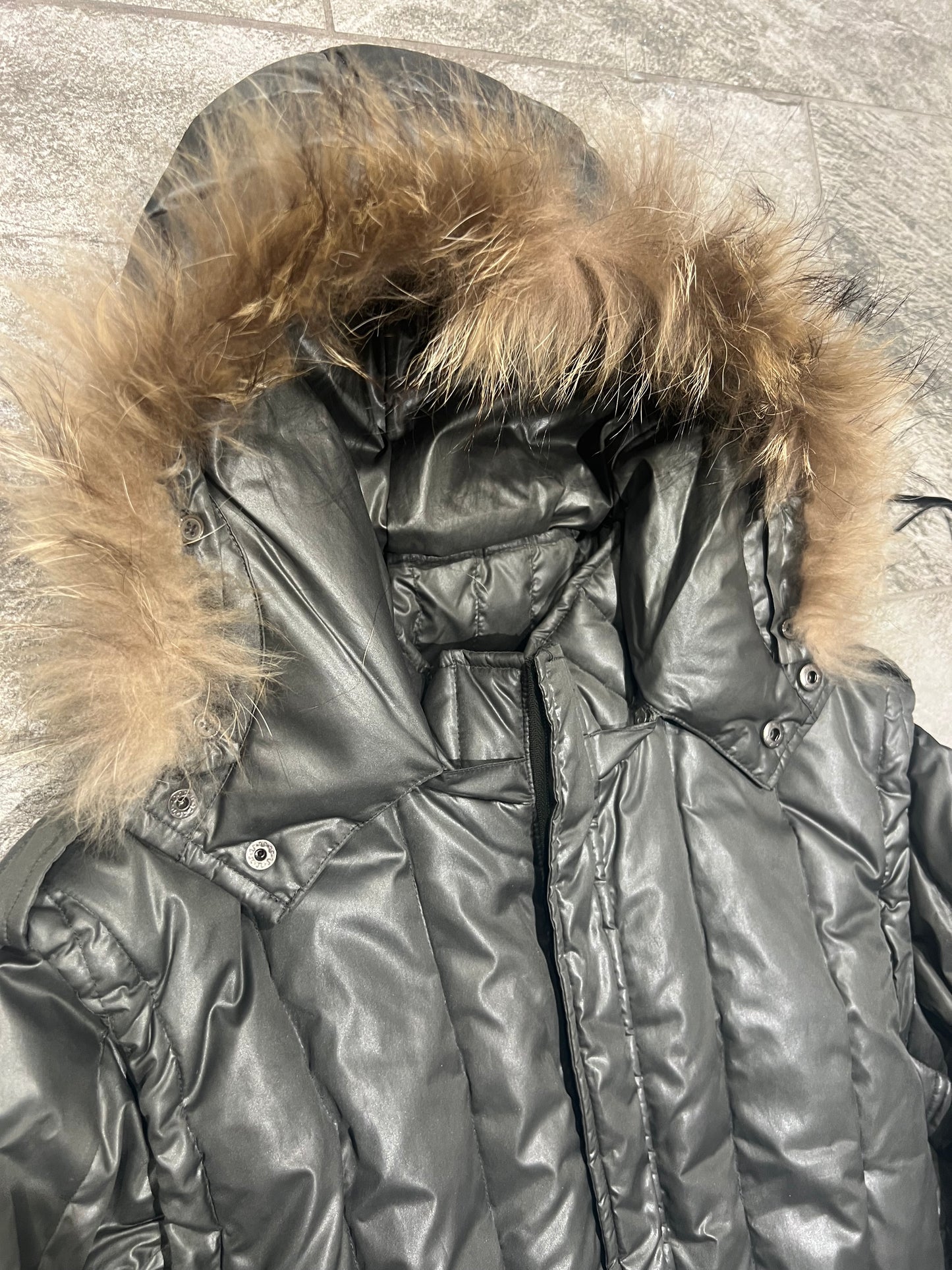 000’s MK Klein Transformable Fur Hood Puffer