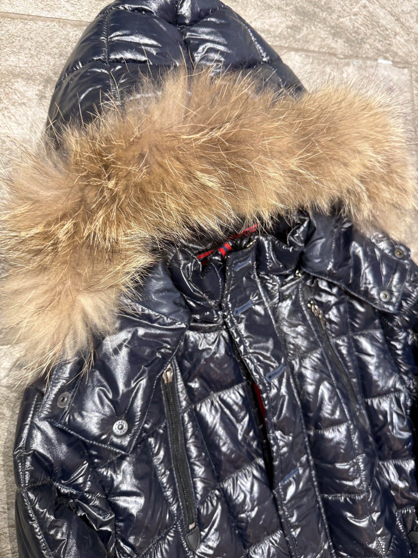 000’s Beams Glossy Fur Puffer (S)