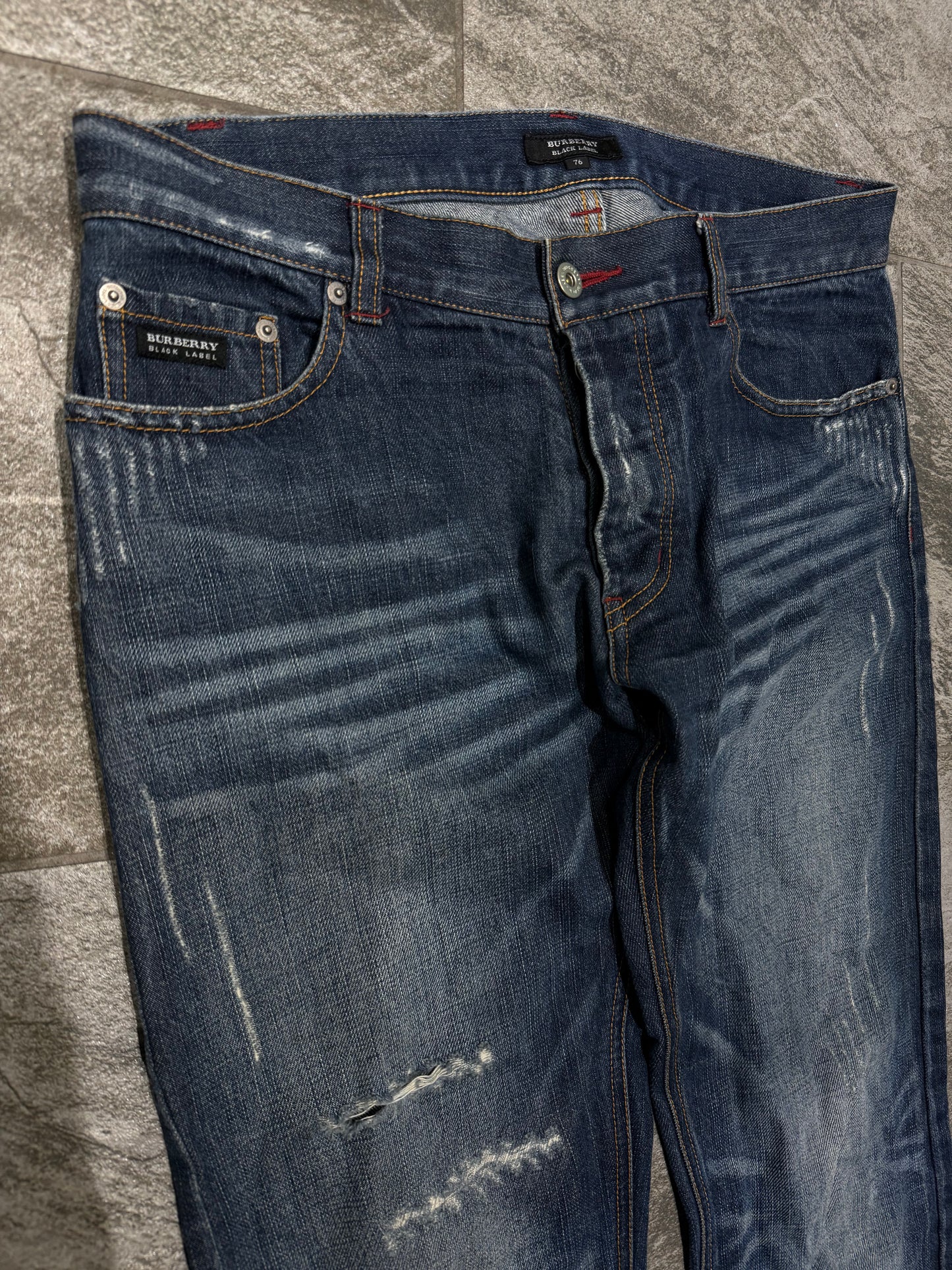 000’s Burberry Grid Jeans (33”)