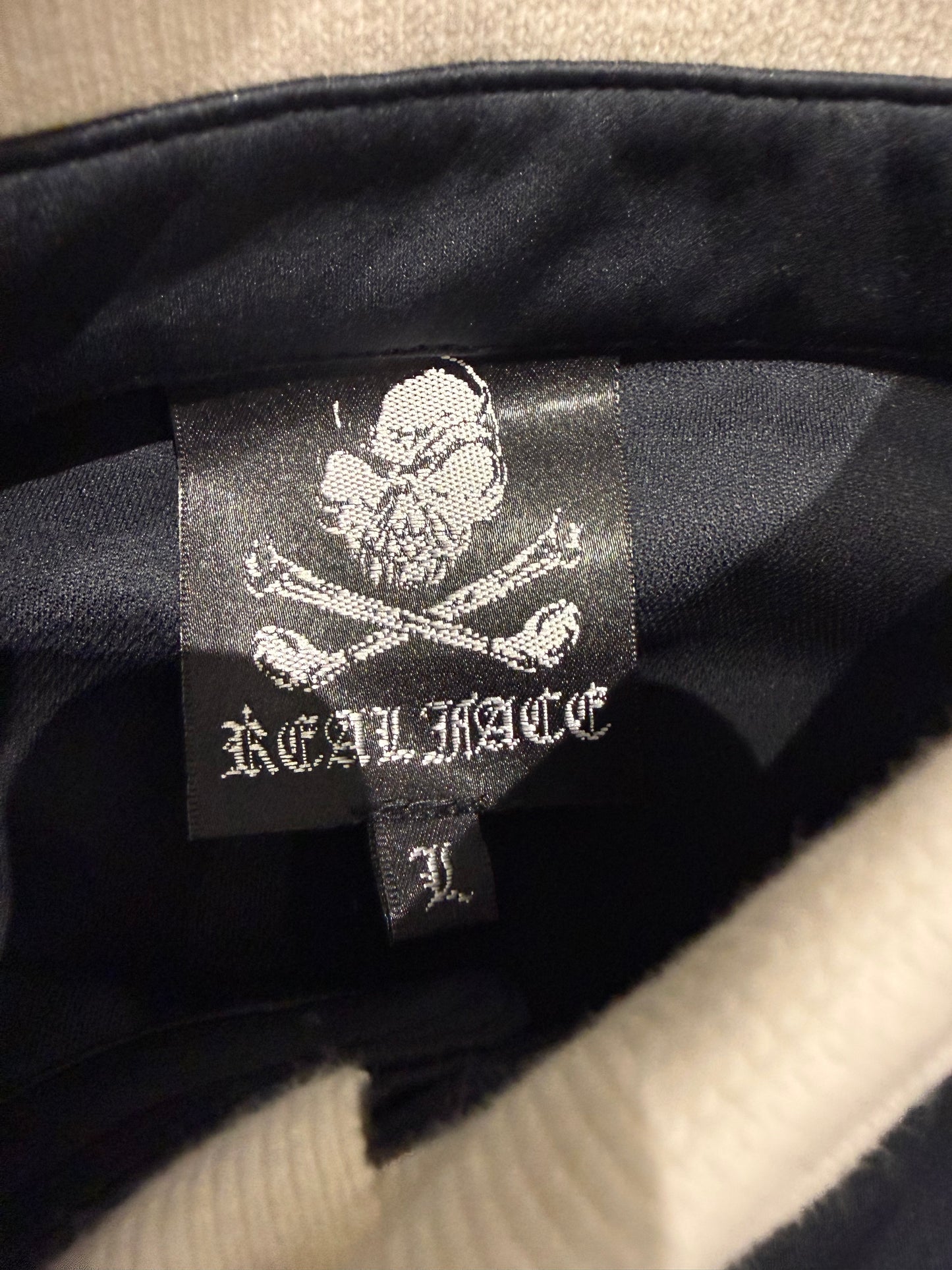 000’s Realface Rhinestone Skull Polo (L)