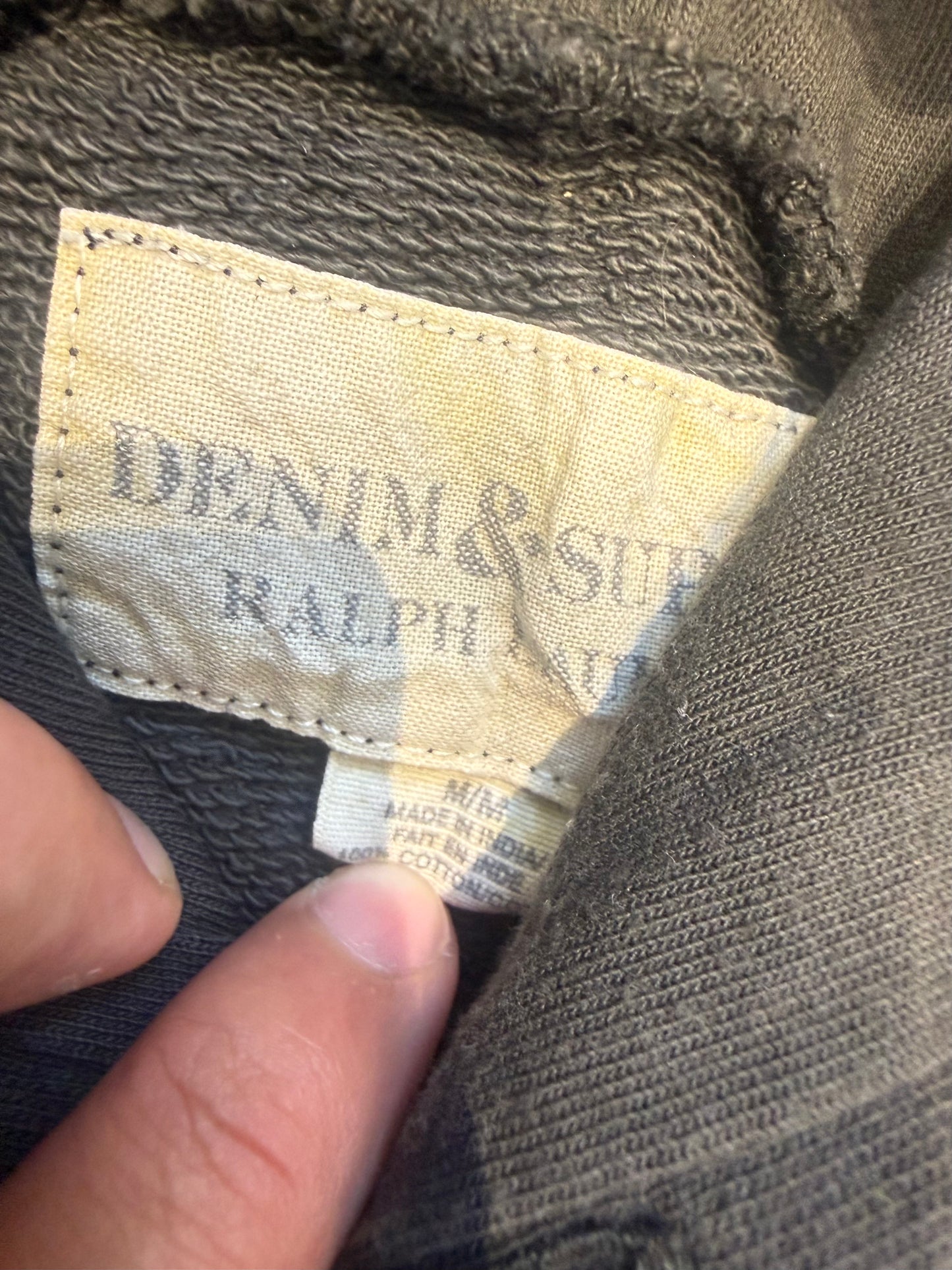 Ralph Lauren Denim & Supply Distressed USA Flag Hoodie (M)