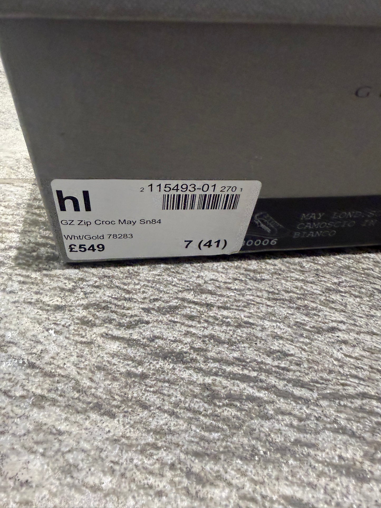 Giueseppe Zanotti Croc Embossed Low Trainers (EU 41 - UK 7)