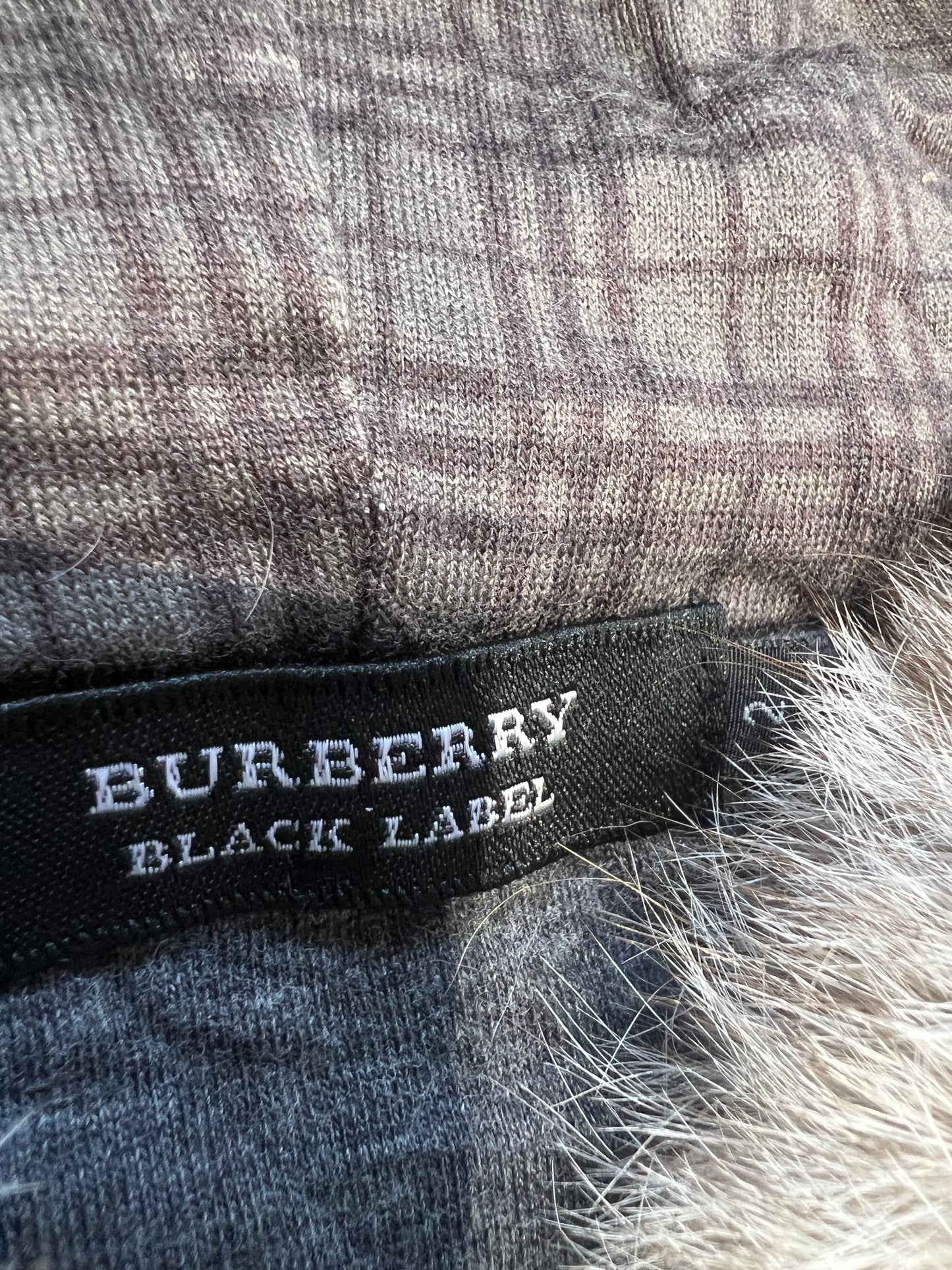 000's Burberry Fur Trim Hoodie