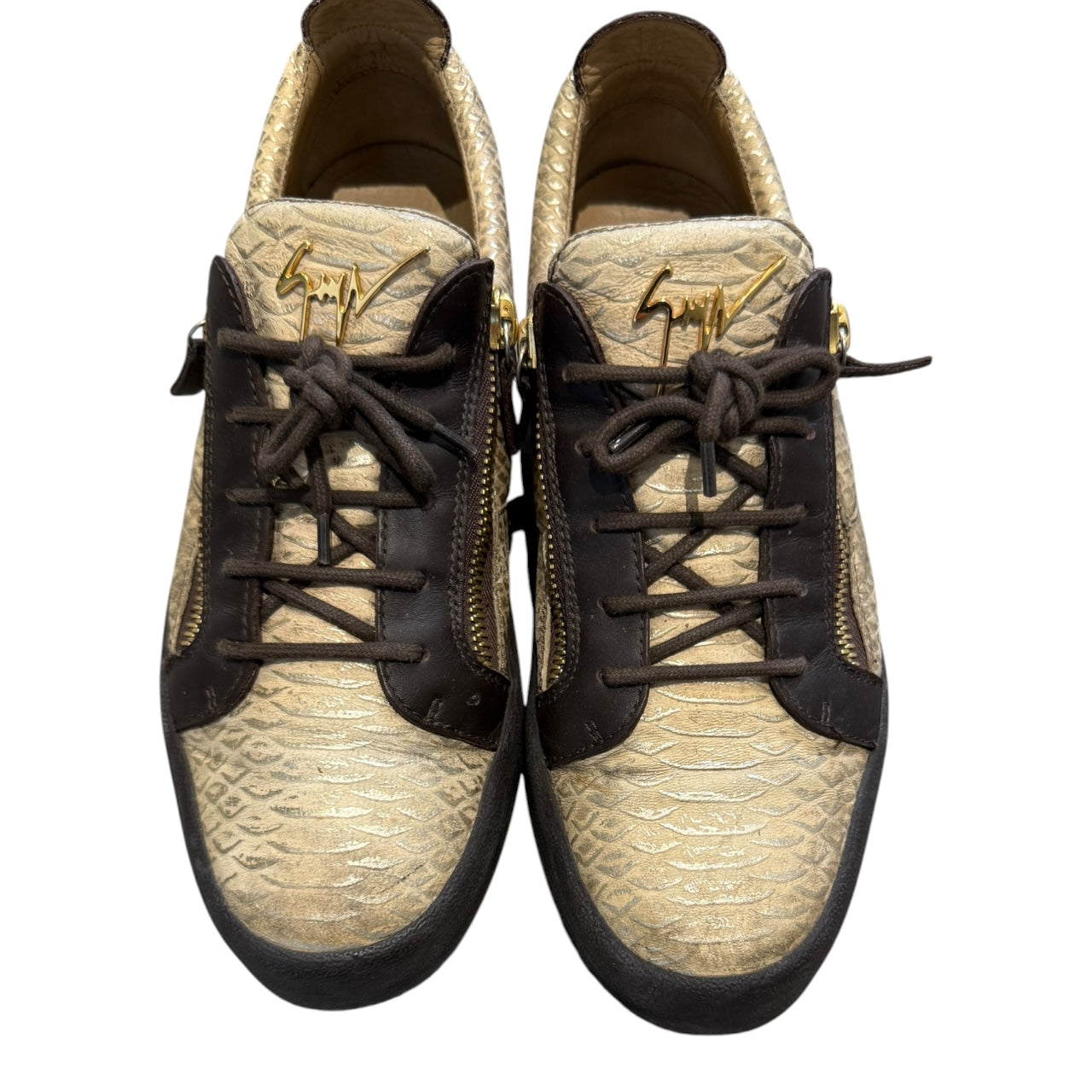 Giueseppe Zanotti Snakeskin Low Tops (EU 44 - UK 10)