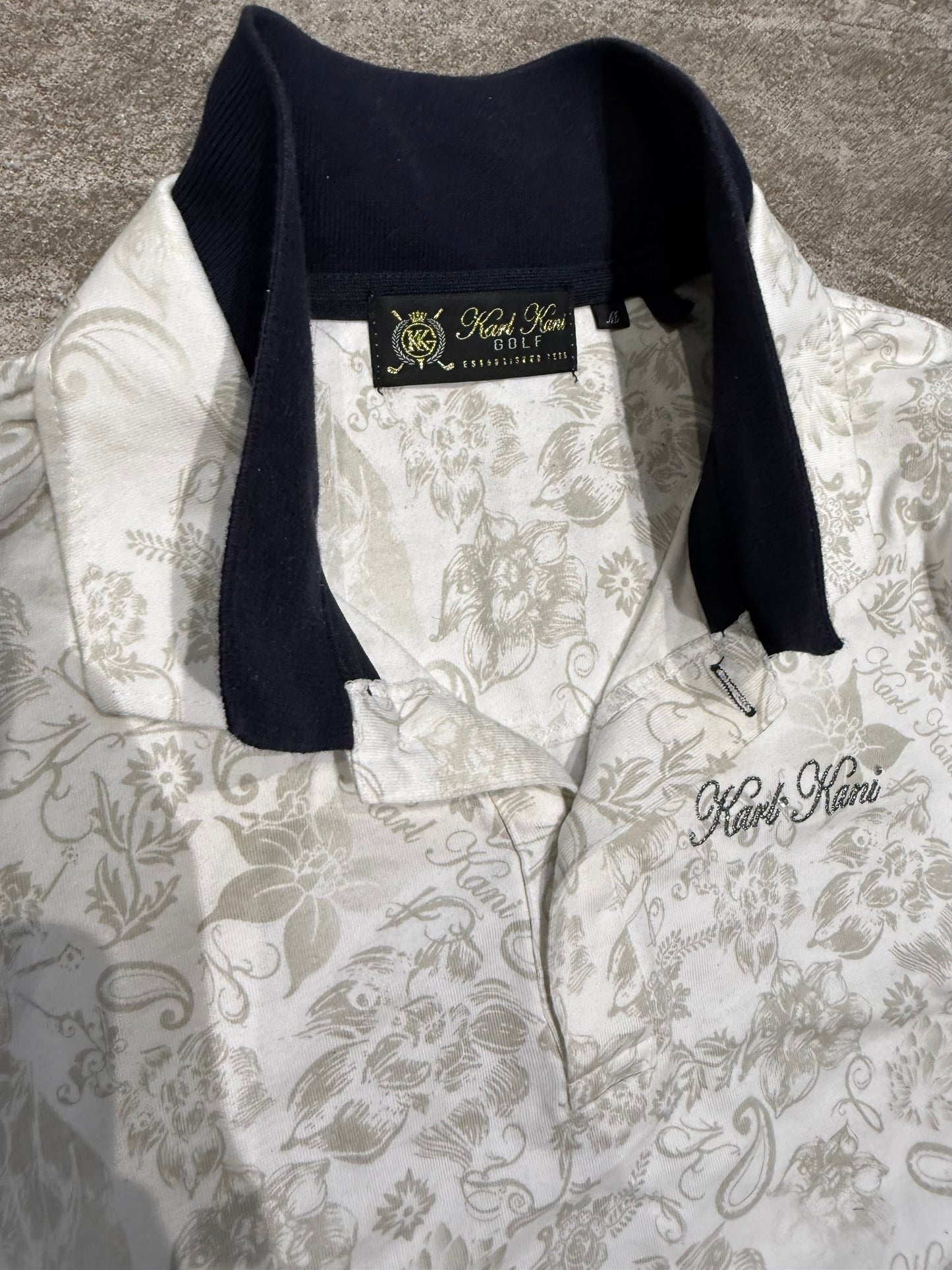 000’s Karl Kani Golf Double Collar Polo (S)