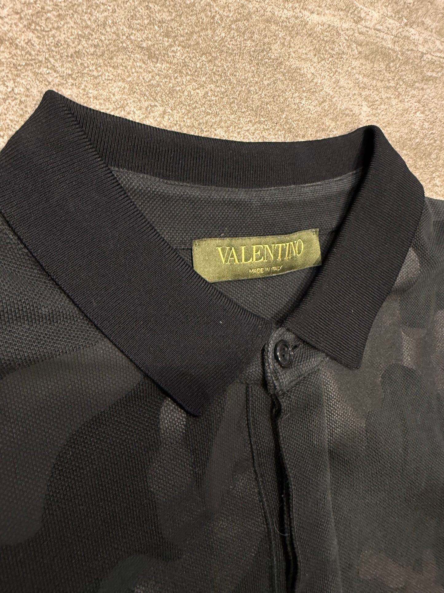 Valentino Garavani Studded Camo Polo (L)