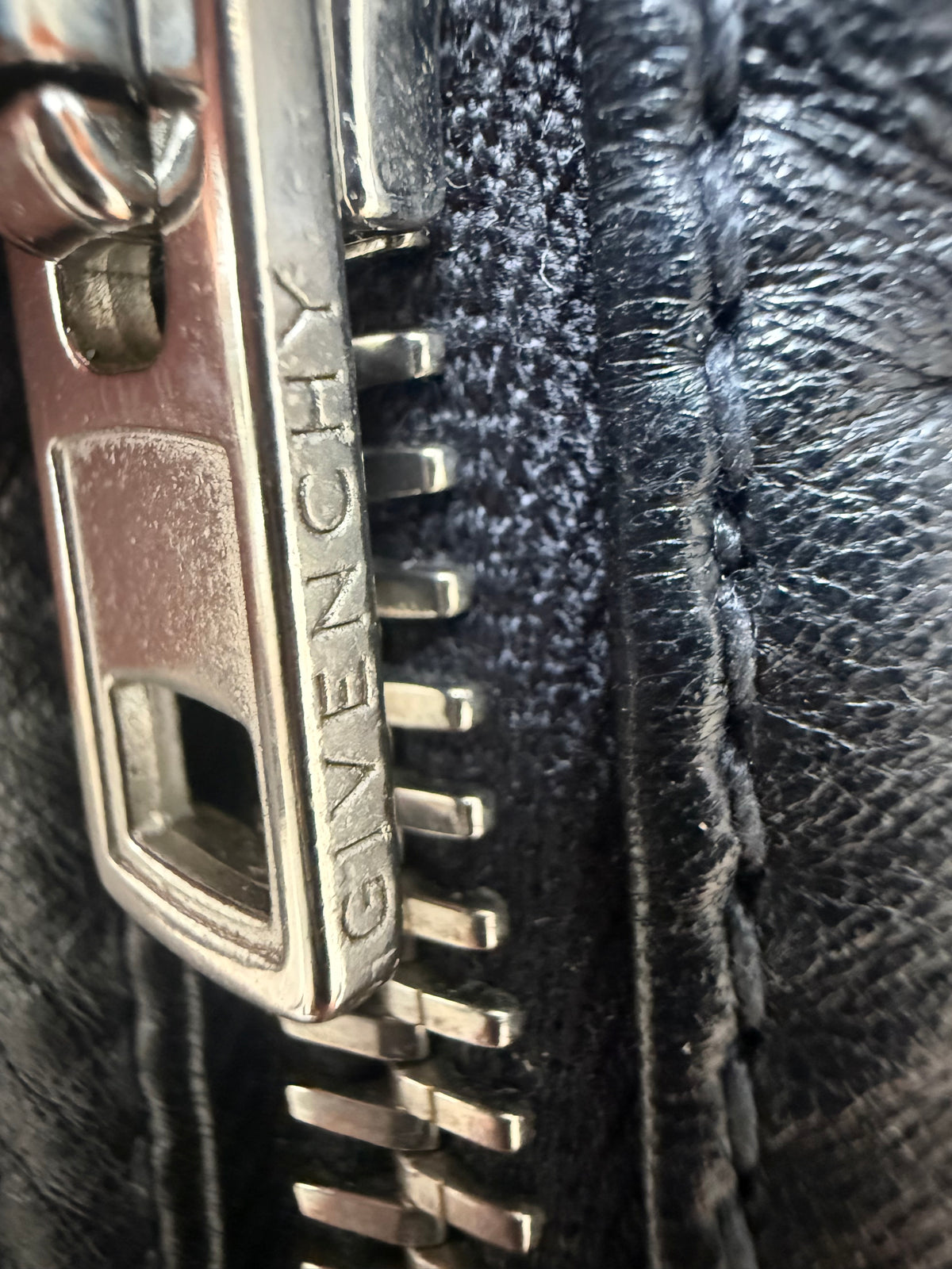 AW2015 Givenchy Lambskin Leather Hybrid Bomber