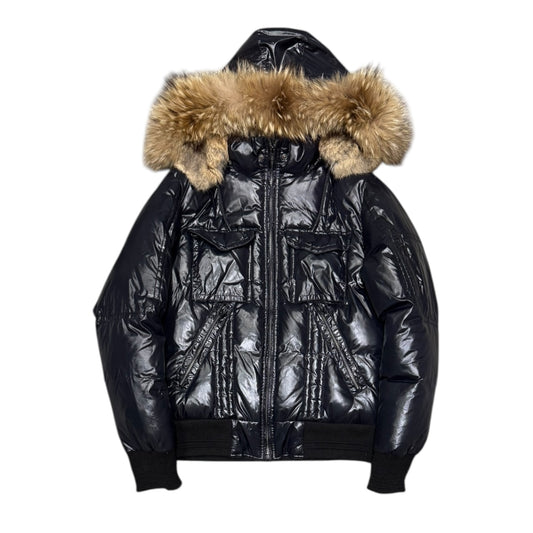 000’s Glossy Bigi Fur Hood Puffer (M)