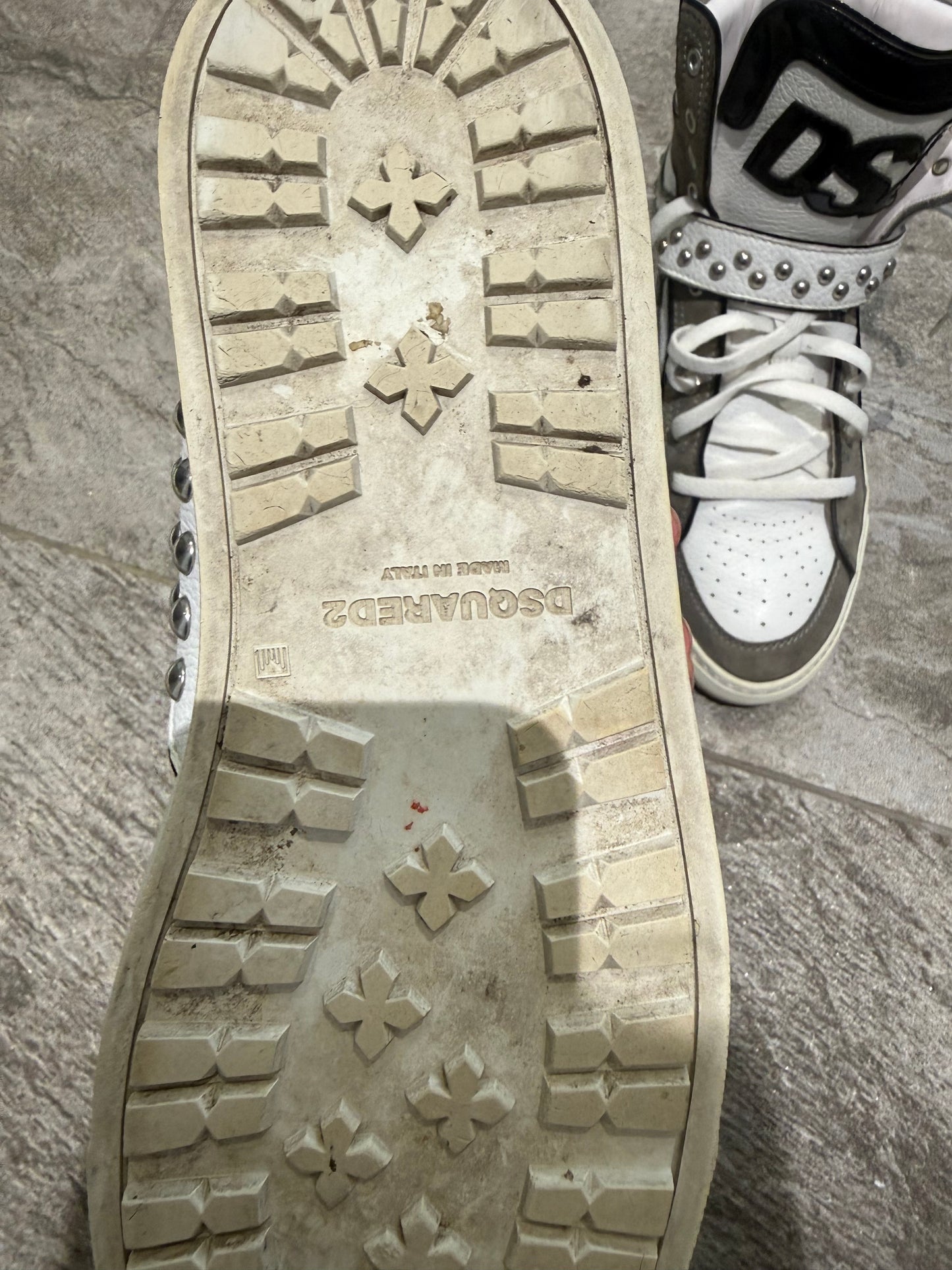 Dsquared Studded Hightops (EU 42- UK 8)