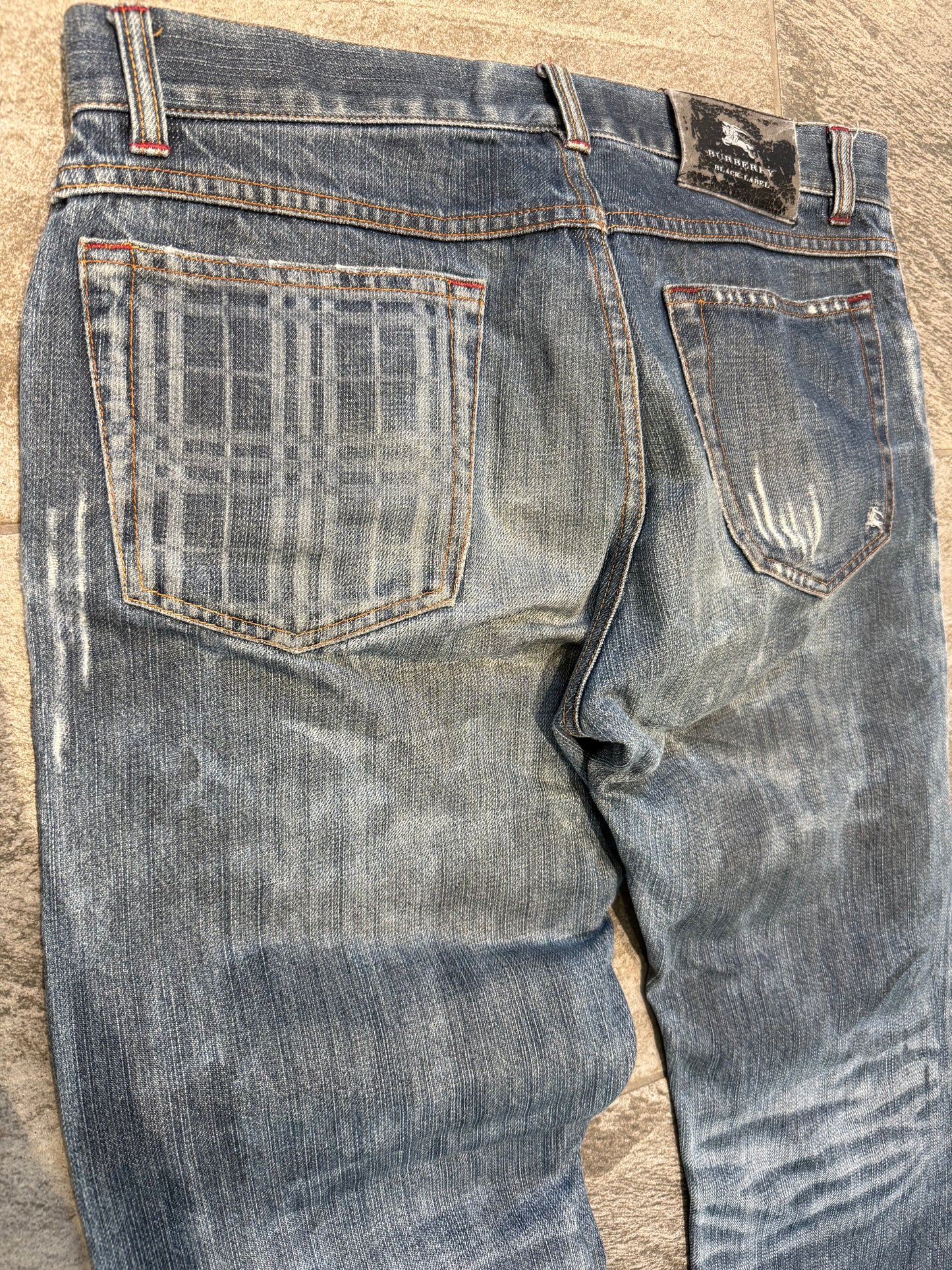 000’s Waxed Burberry Jeans (30”)