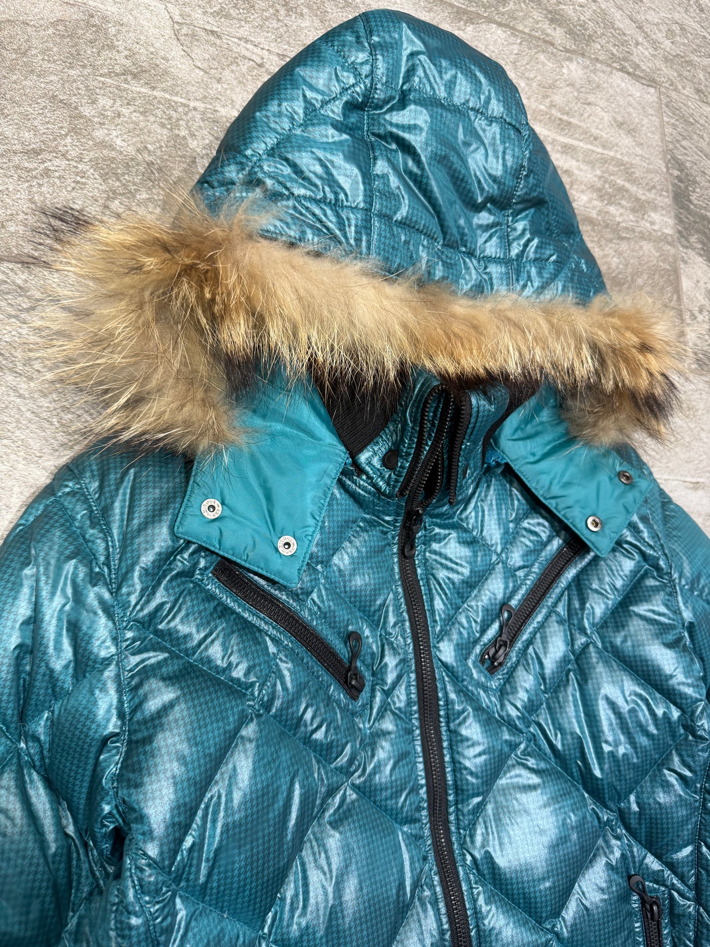 000’s Nicole Balaclava Fur Hood Puffer (S)
