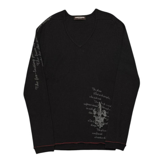 000’s Nicole Ribbed Script Longsleeve (S)