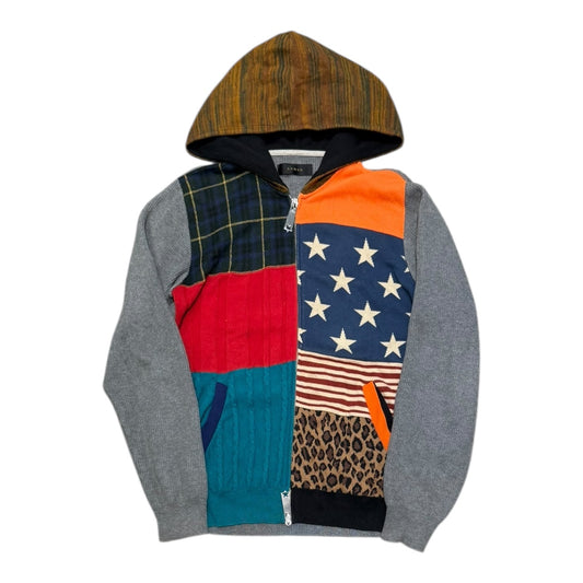 000’s Armed Patchwork Hoodie (XS-S)
