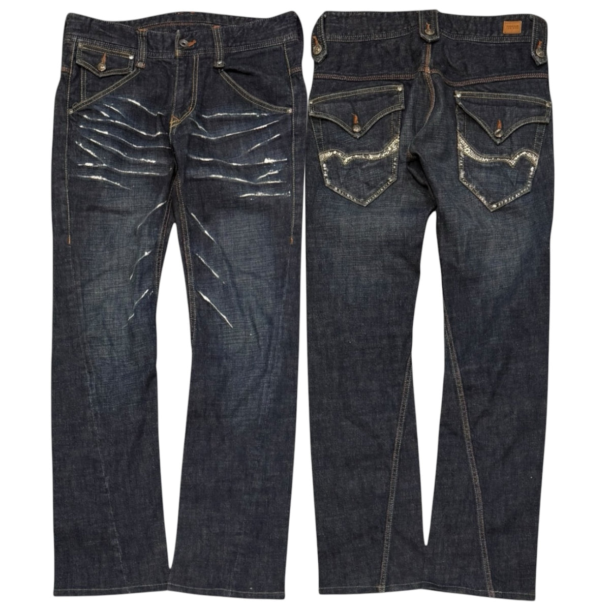 000’s Nicole Snakeskin Jeans (30”)