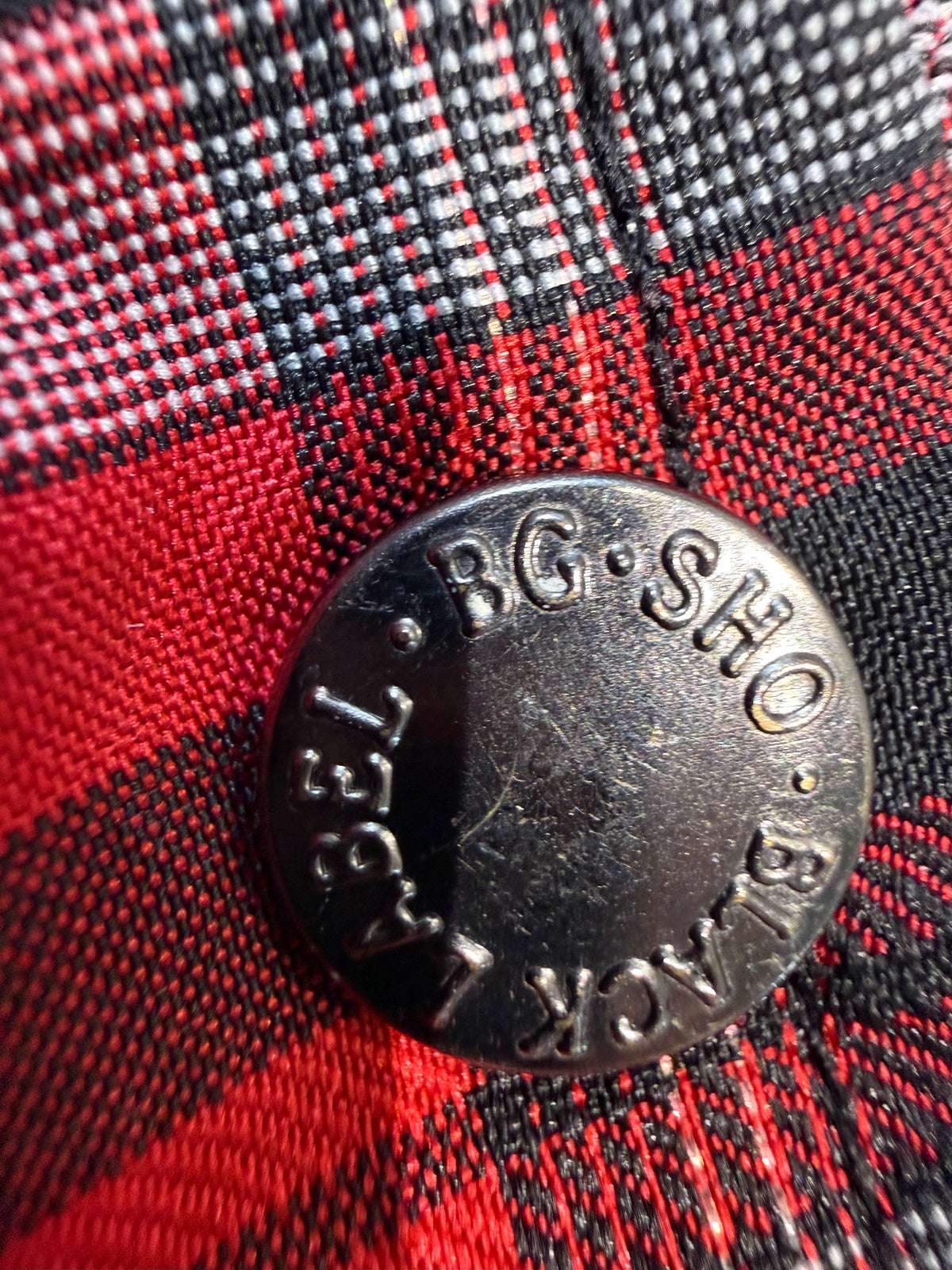000’s Bernings Skull Plaid Flannel (L)