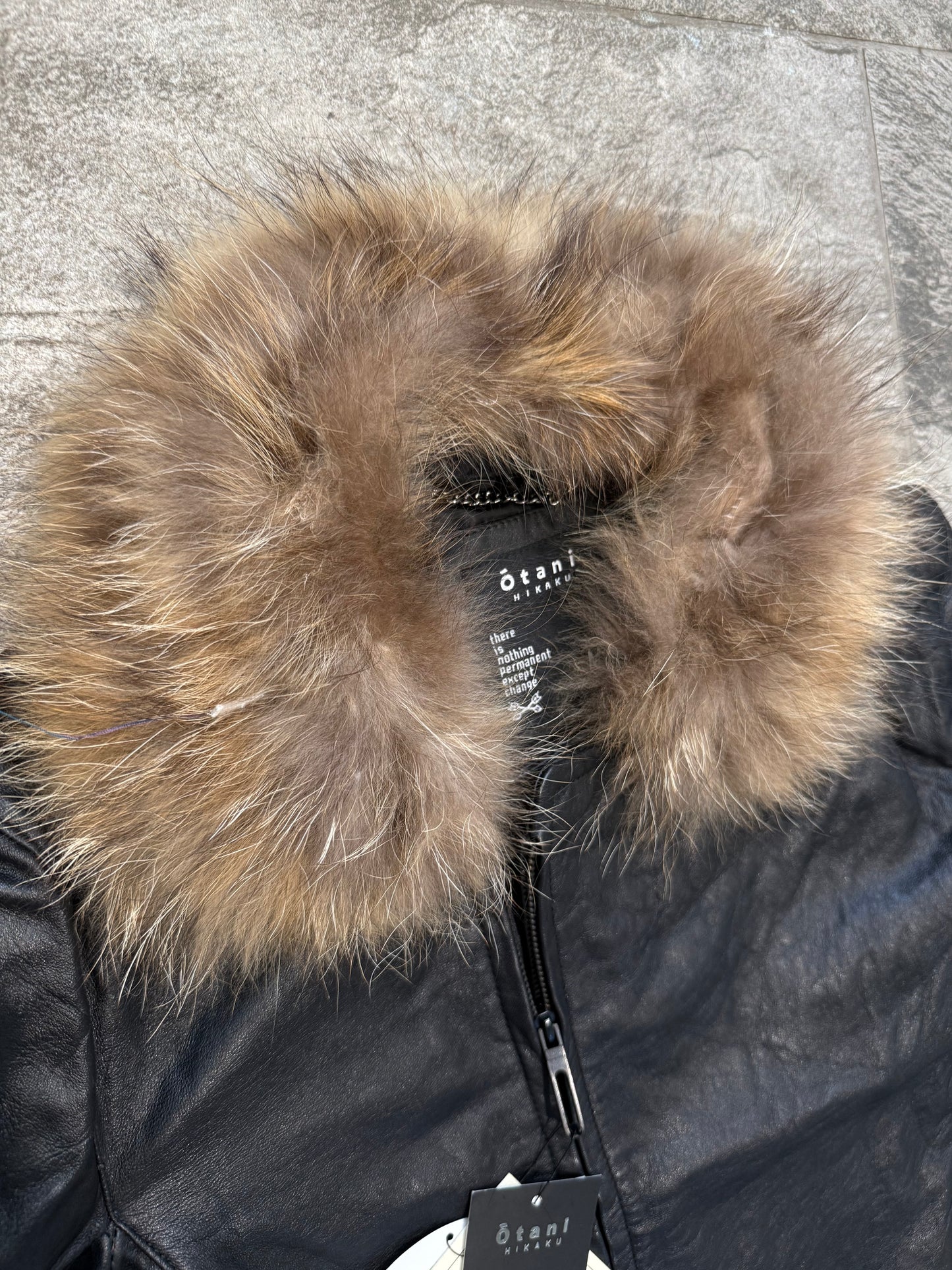 000’s Otani Hikachu Fur Leather Jacket (S)