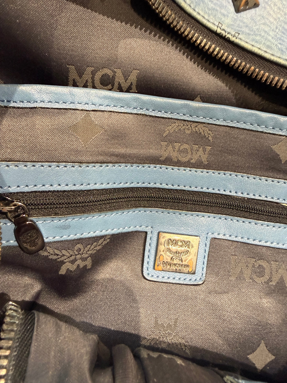 MCM Visetos Studded Stark Backpack