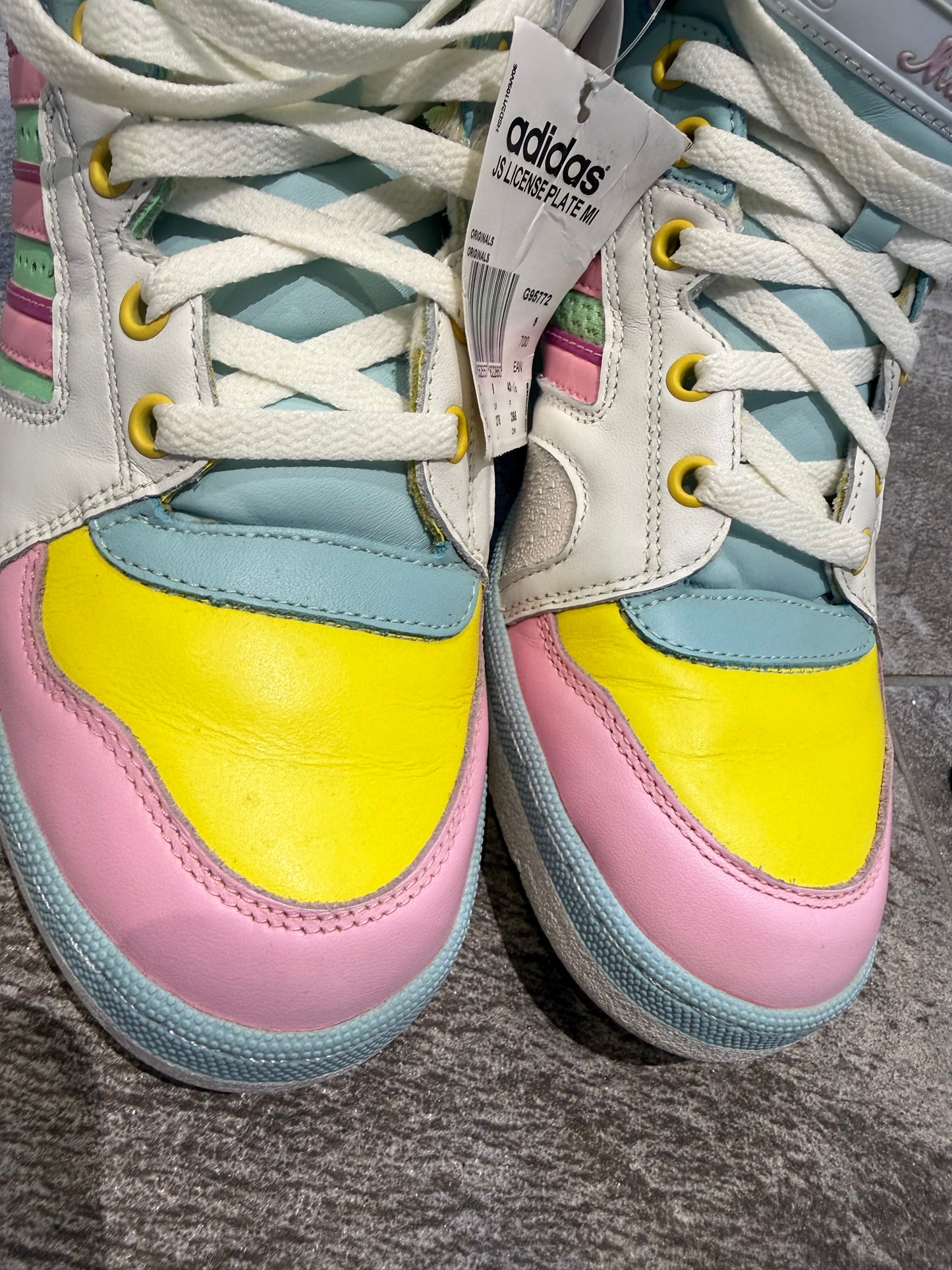 Jeremy Scott x Adidas South Beach Miami License Plate (UK 9 - EU 43.5)