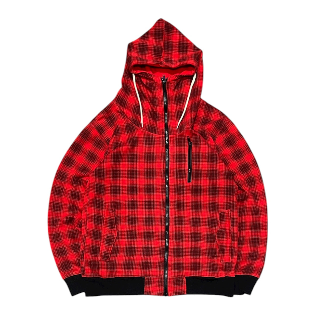 000’s Confirm Plaid/Checkered Balaclava Hoodie