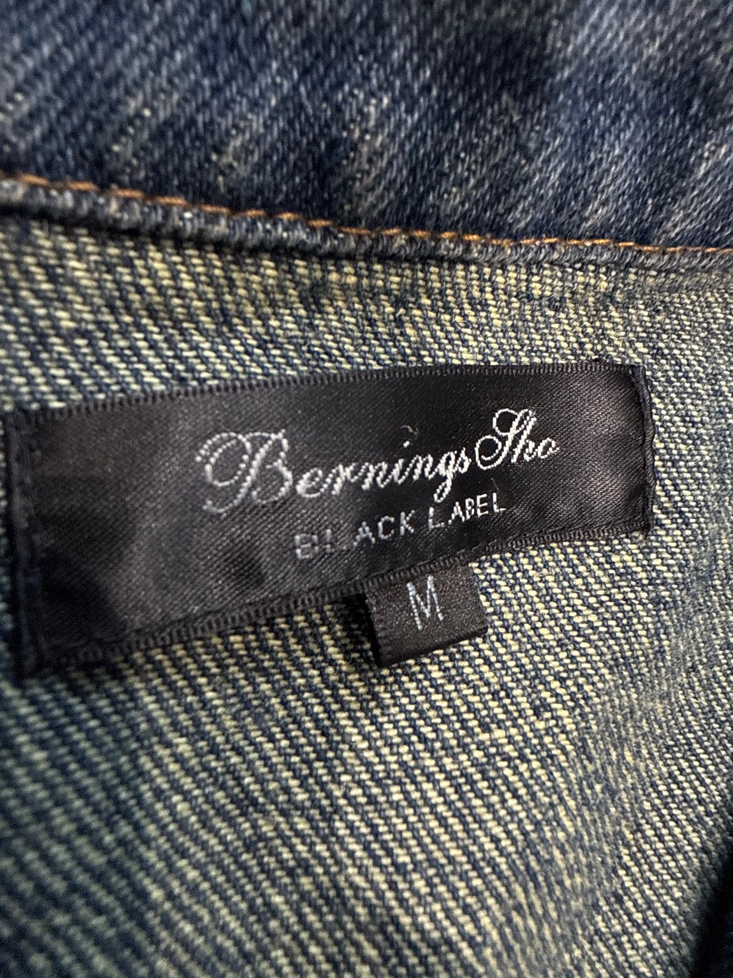 000’s Bernings Sho Skull Denim Jacket (S)