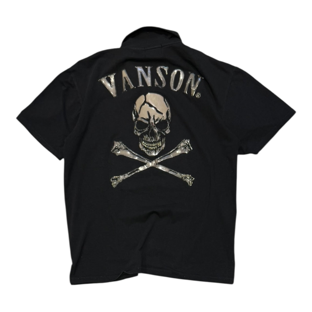 000’s Vanson 3D Skull Polo (M)