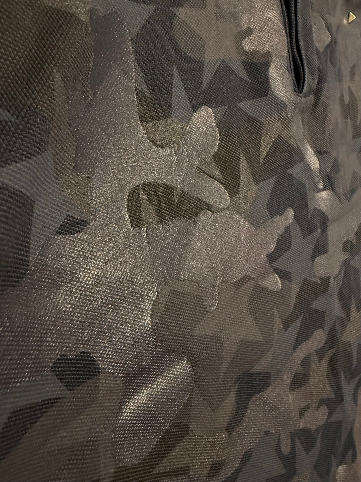 Valentino Garavani Studded Camo Stars Polo (XS)