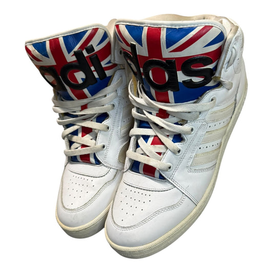 SS2014 Jeremy Scott x Adidas Union Jack High Tops (UK 11.5 - EU 46.5)