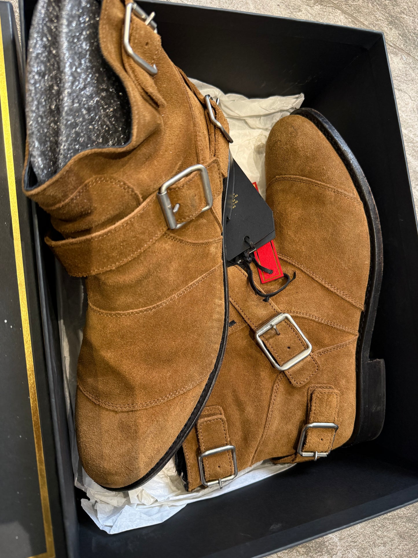Balmain x H&M Suede Boots (EU 43 - UK 9)