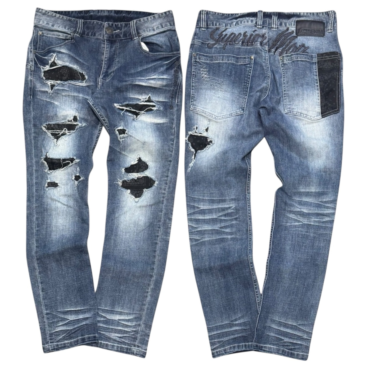 000’s MCD Patchwork Slim Fit Jeans (32”)