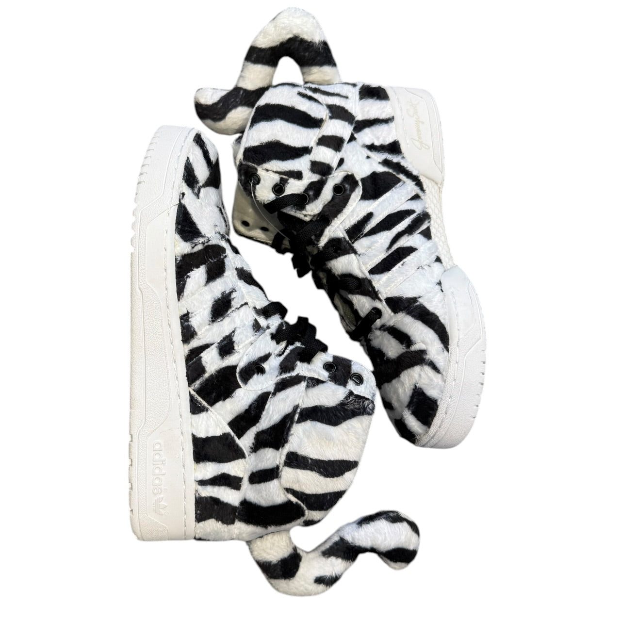 Jeremy Scott x Adidas Zebra High Tops (UK 8 - EU 42)