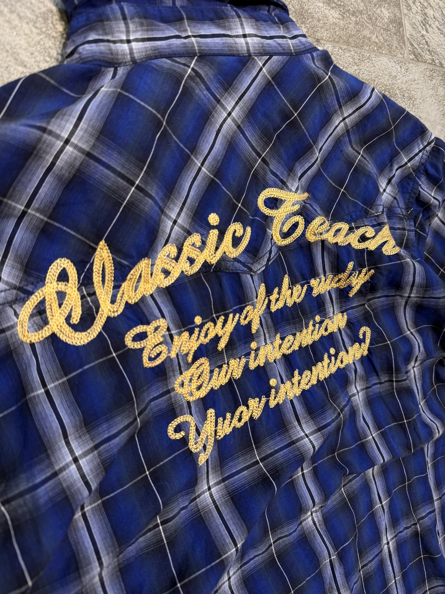 000’s Nylaus Plaid Flannel (M-L)
