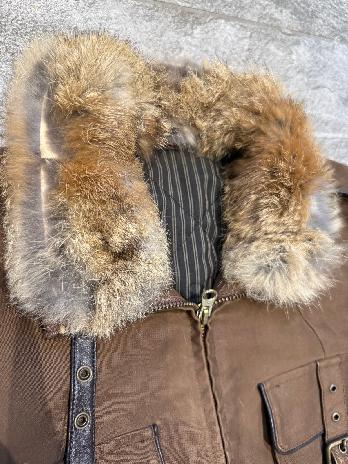 000’s Abahouse Fur Collar Jacket (S)