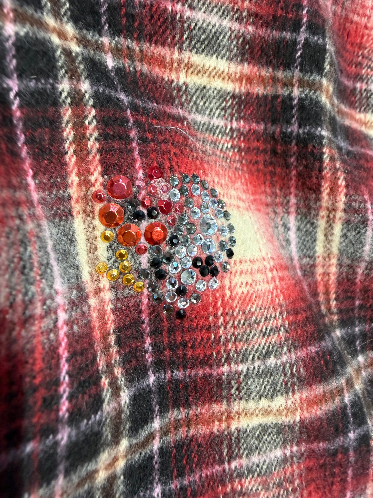 000’s Francist Morks Skull Flannel Shirt (S)