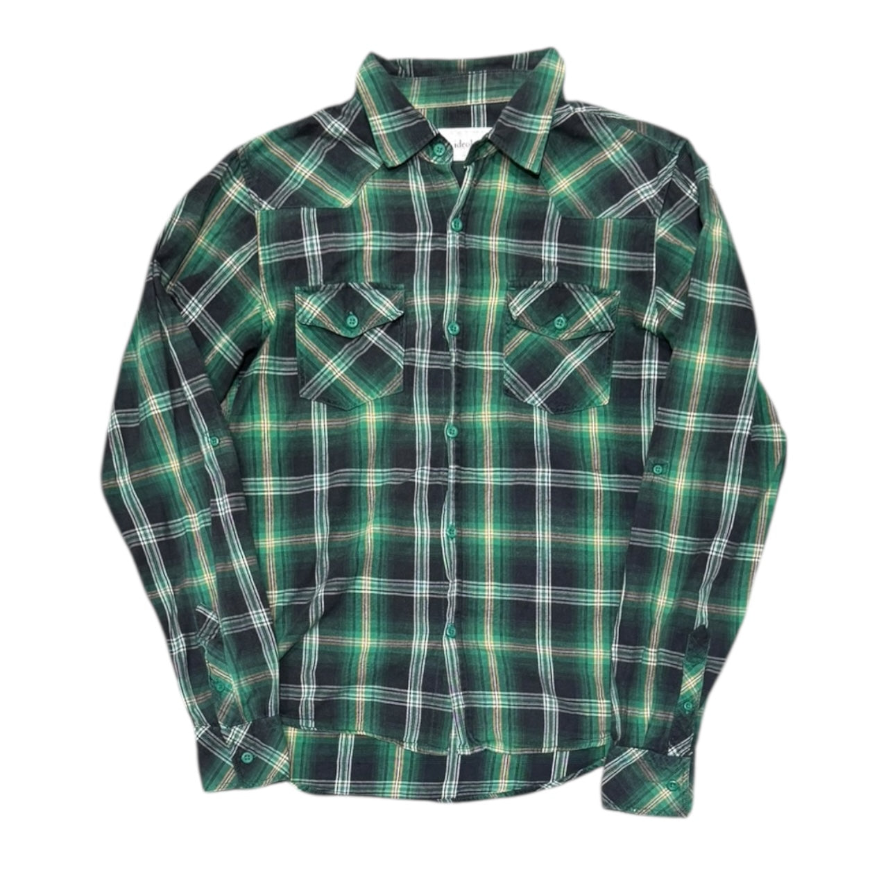 000’s Ideology Skull Flannel Shirt (S)