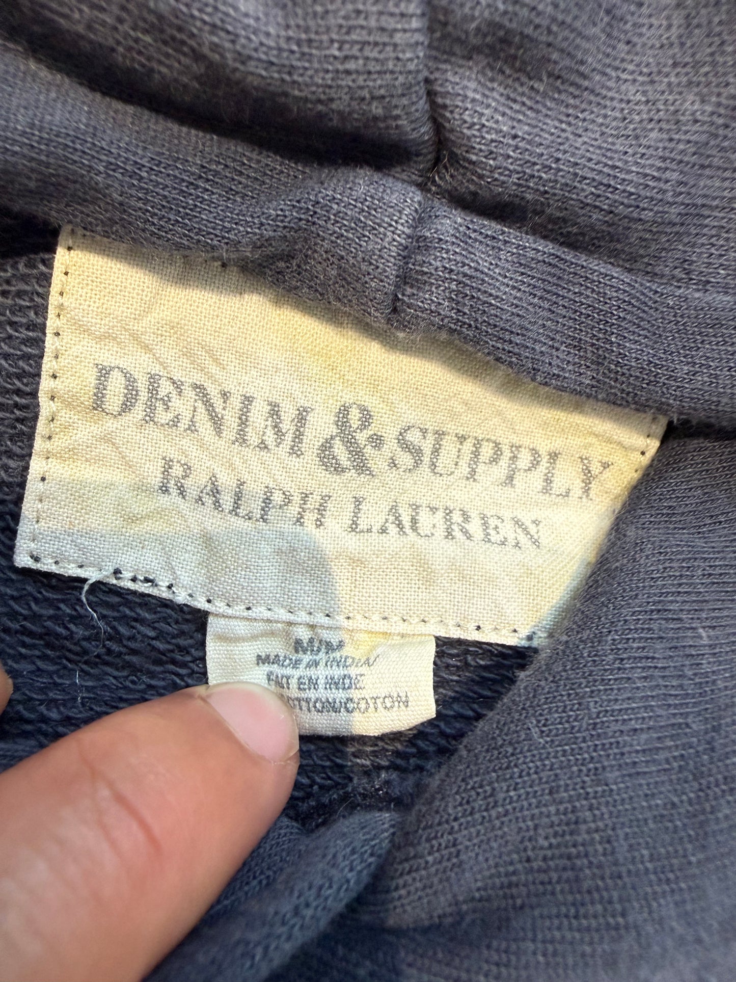 000’s RL Denim & Supply USA Distressed Flag Hoodie (M)