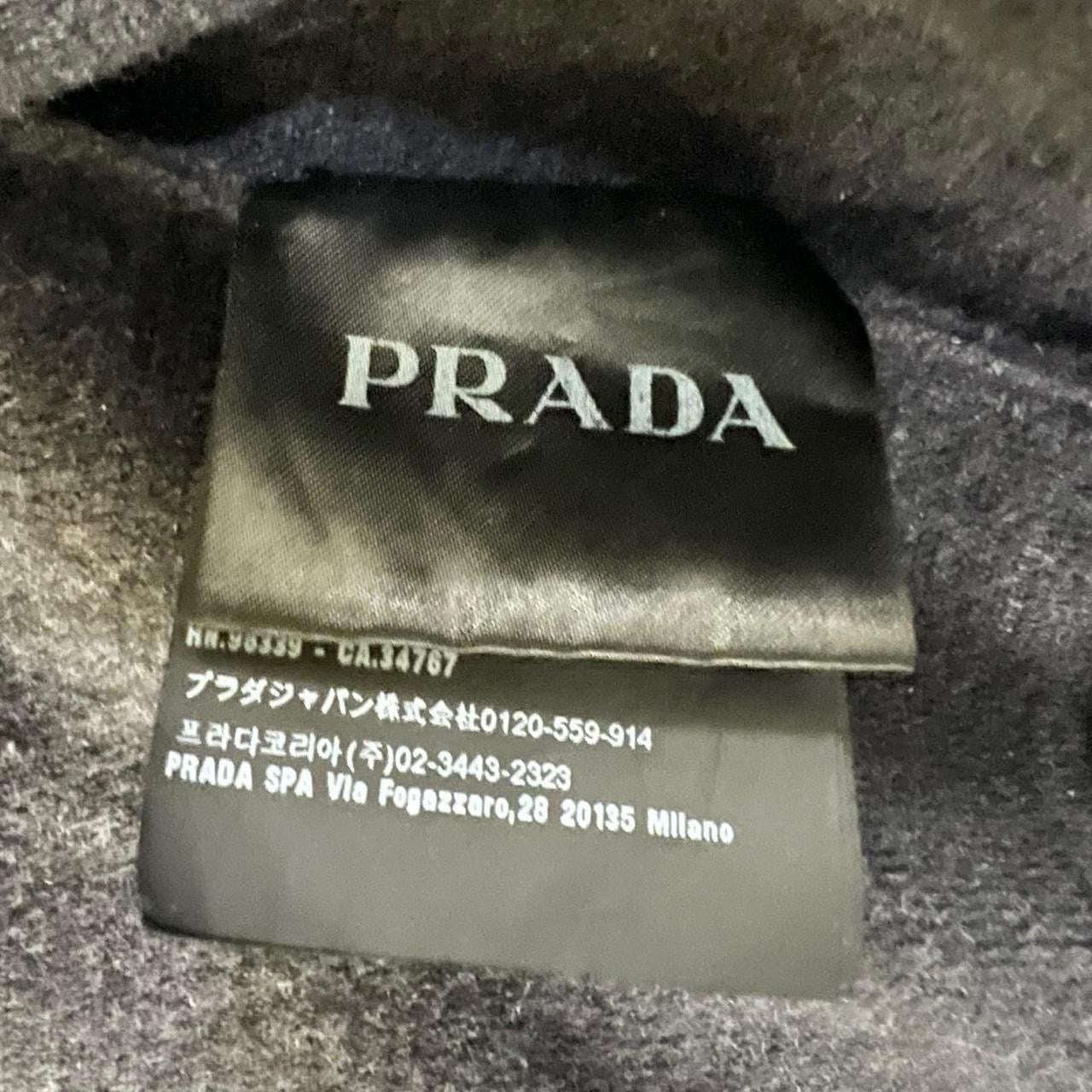 Prada Panelled Wool Zip Up Jacket