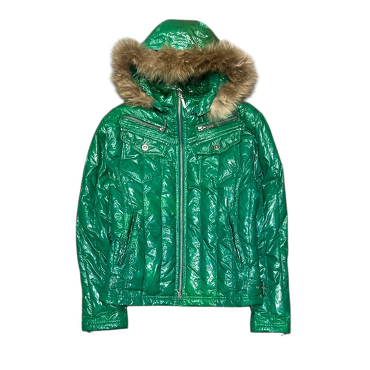 000’s ASM Glossy Fur Hood Puffer