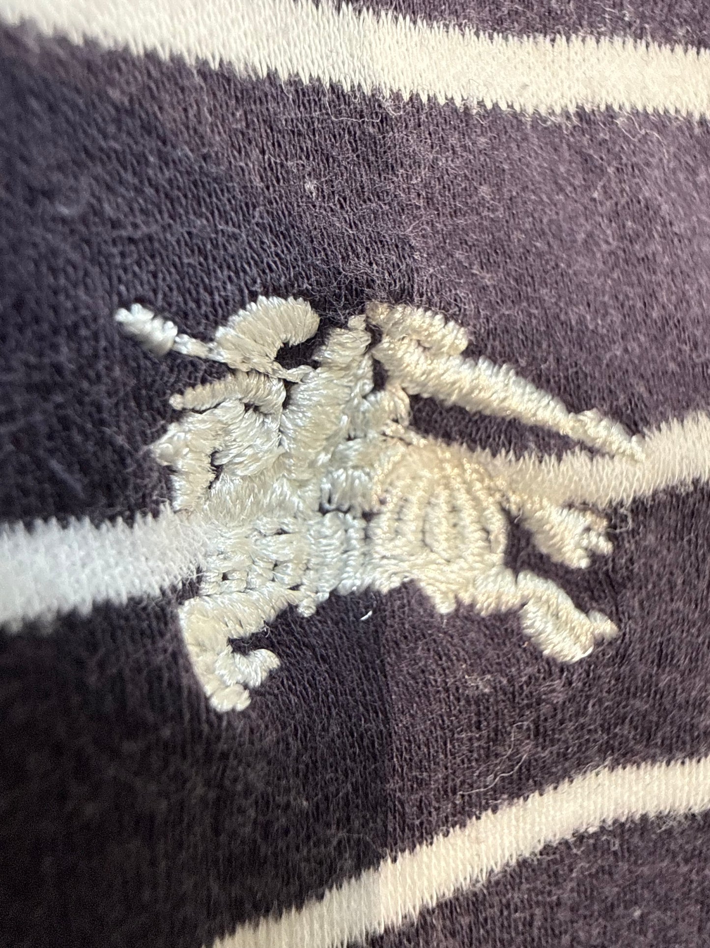 000’s Burberry Striped Polo (M)