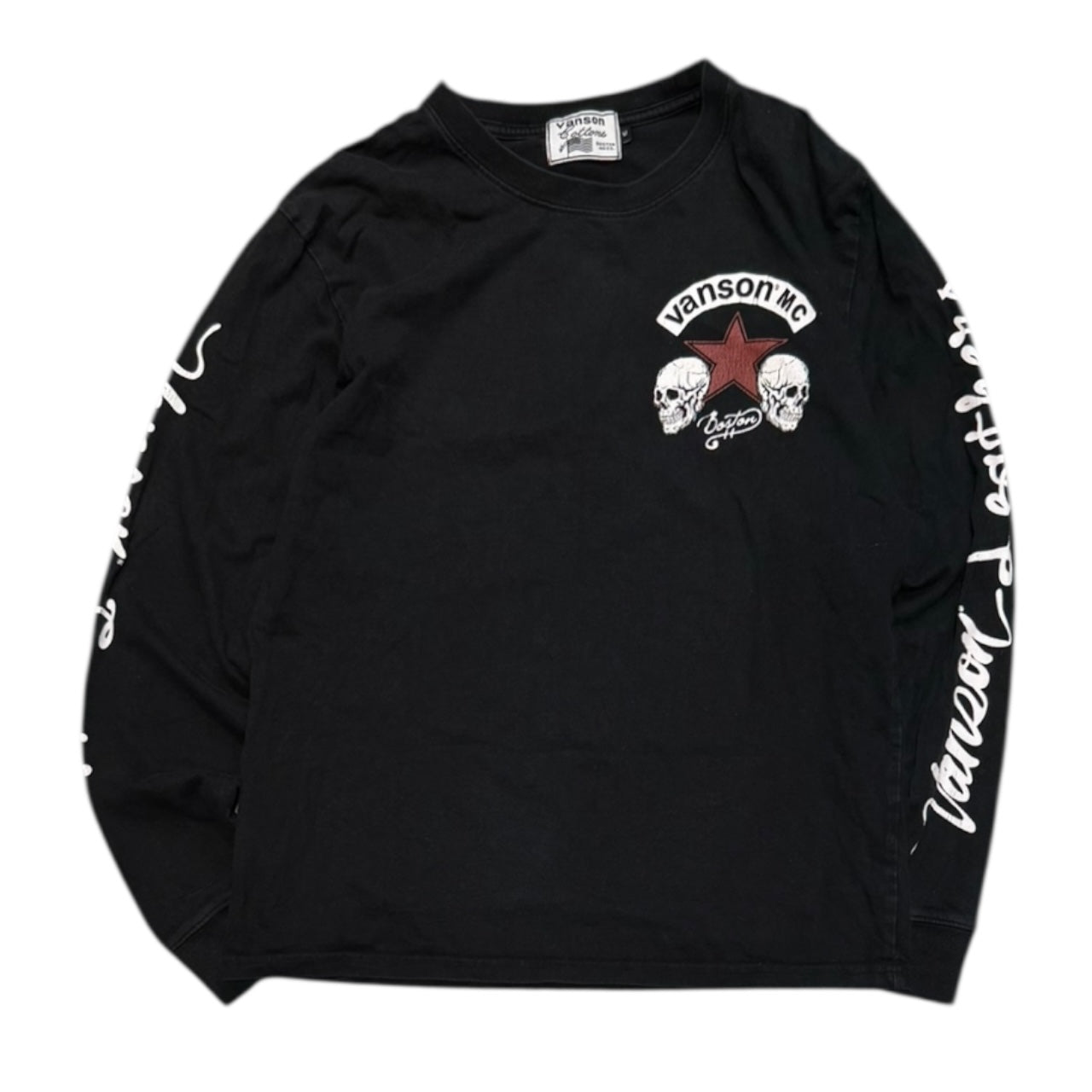 000’s Vanson Skull Longsleeve (M)