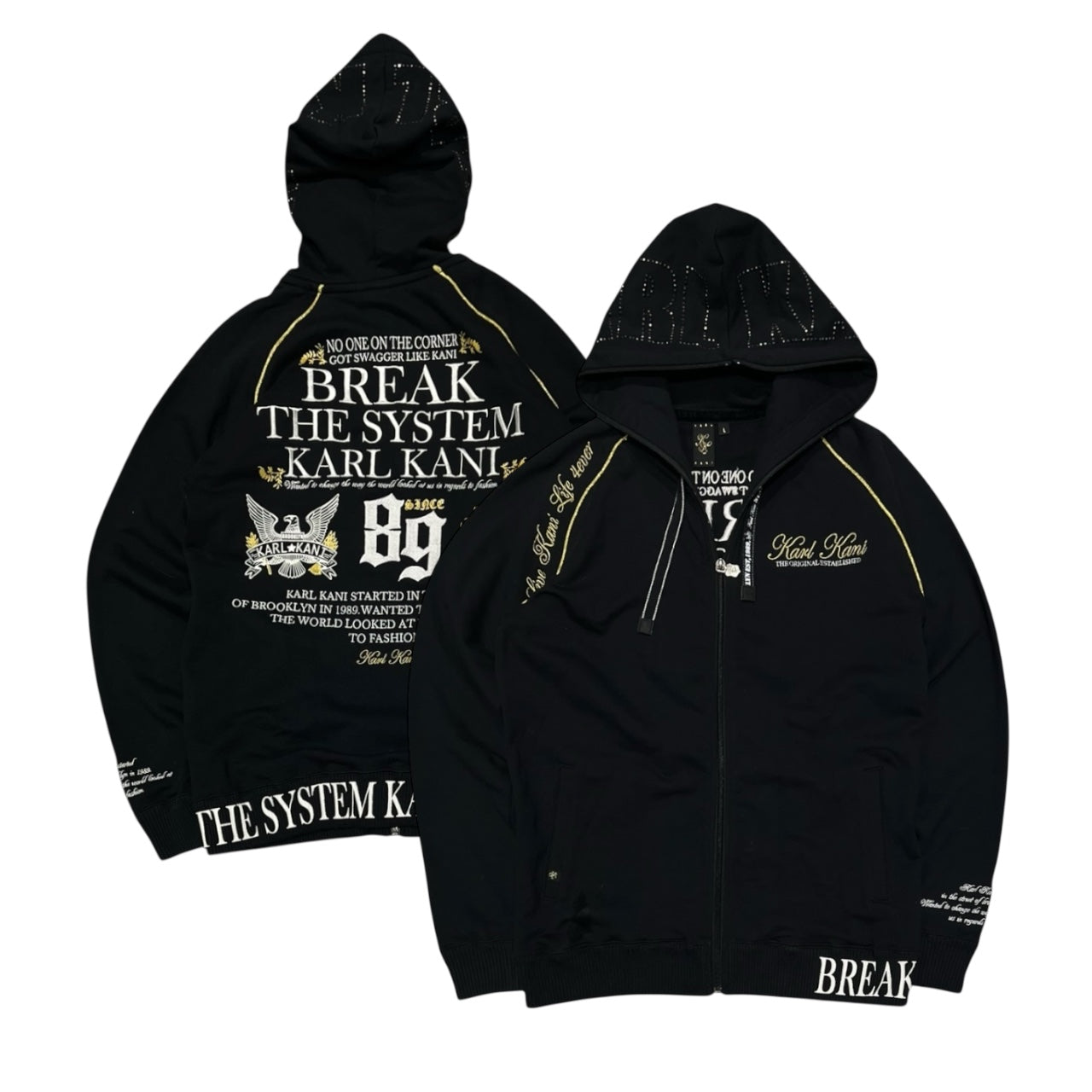 000’s Karl Kani Full Zip Up hoodie