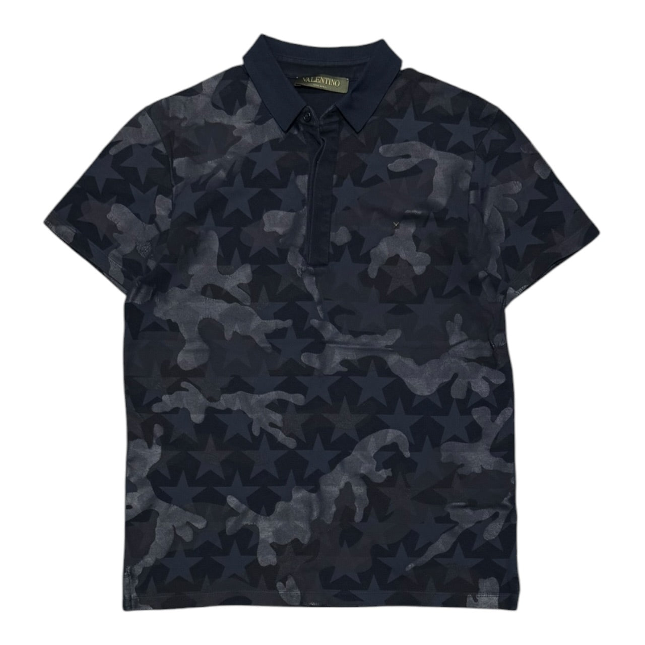 Valentino Garavani Studded Camo Stars Polo (XS)