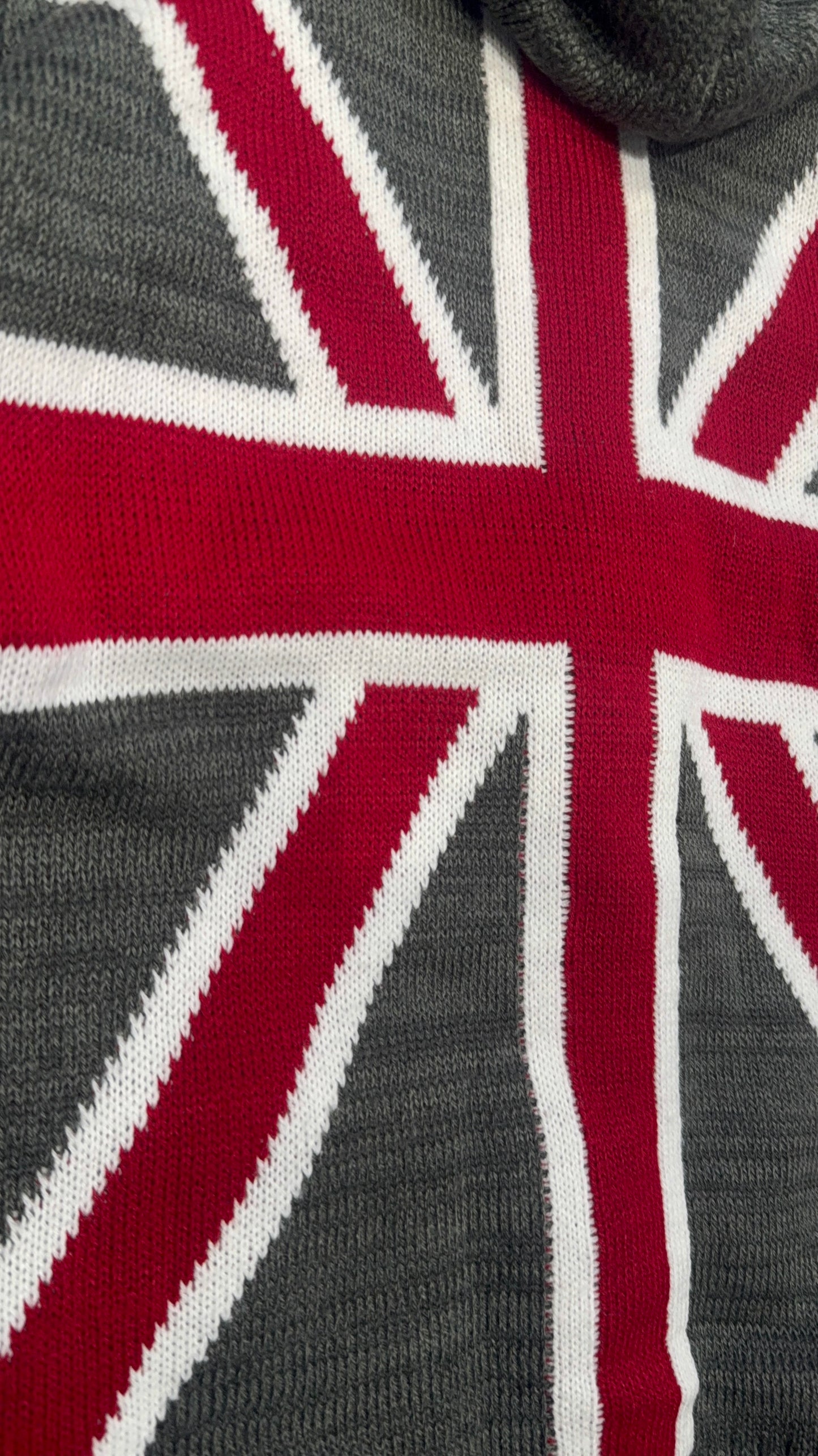 000’s In The Attic Union Jack Knit Hoodie (M)