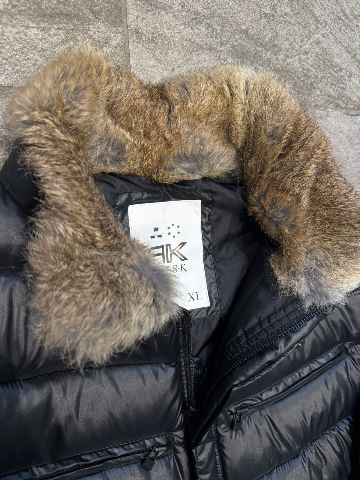 000’s Russ K Fur Collar Puffer (XL)