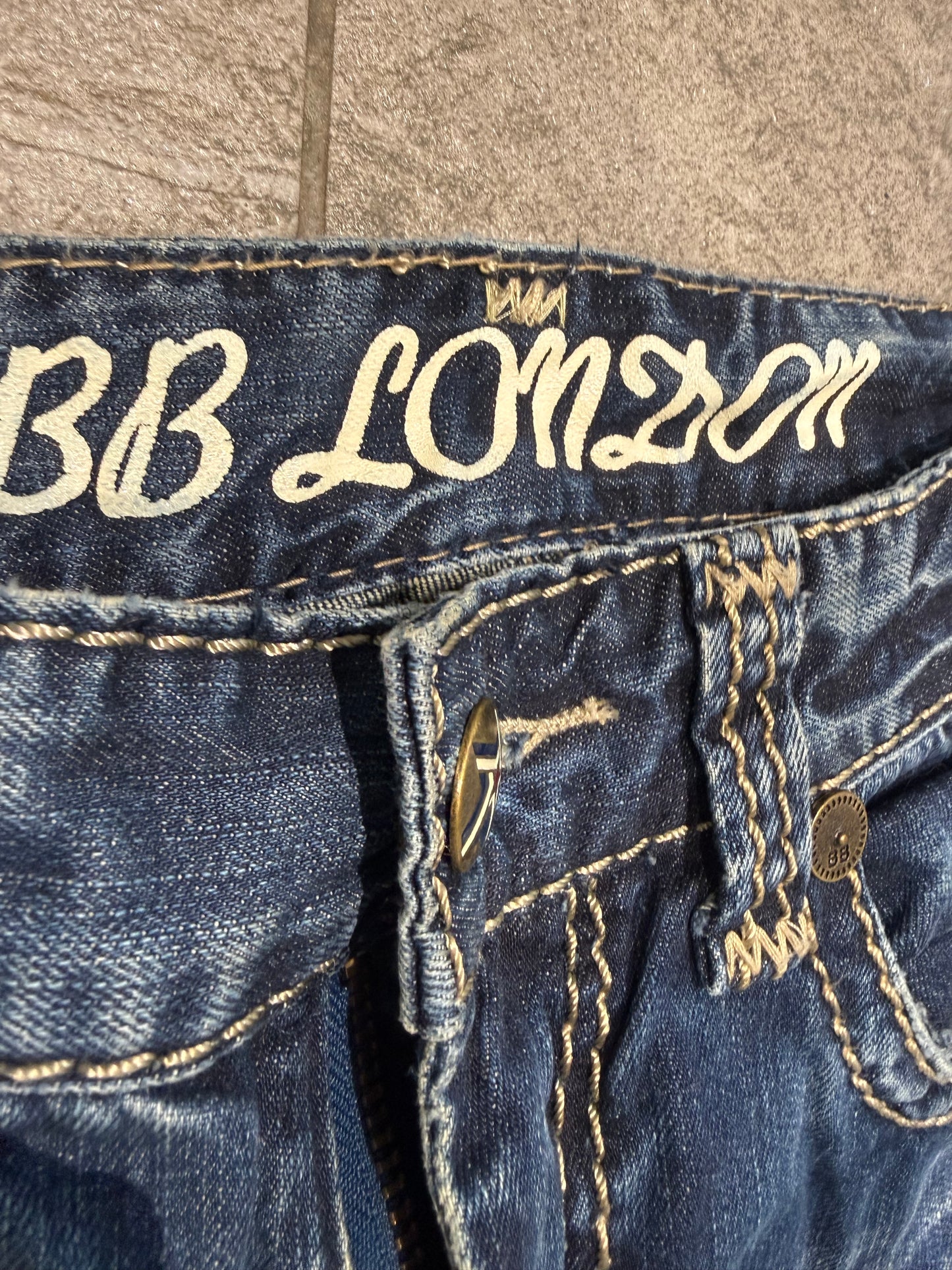 000’s BB London Union Jack Bootcut Jeans (33”)