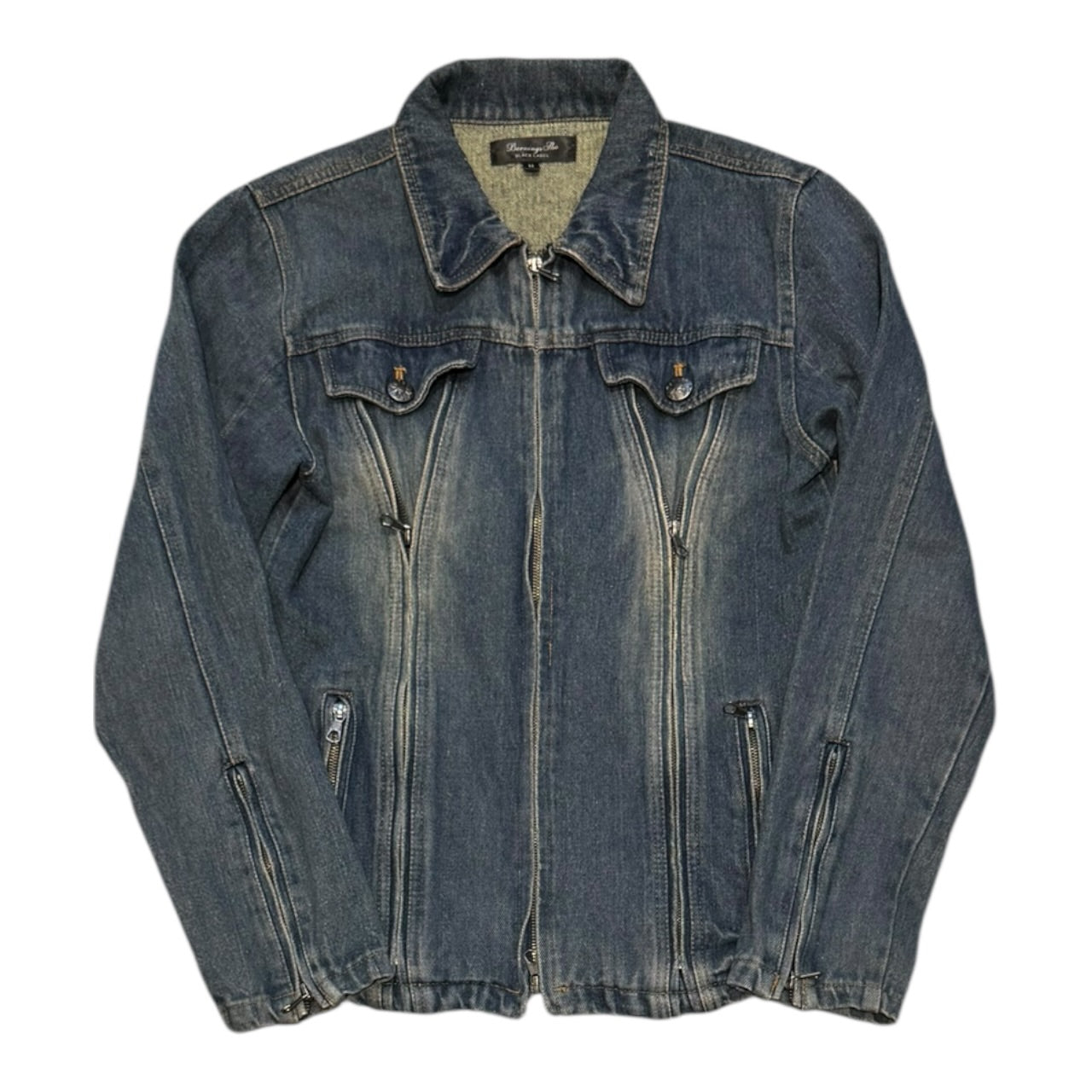 000’s Bernings Sho Skull Denim Jacket (S)