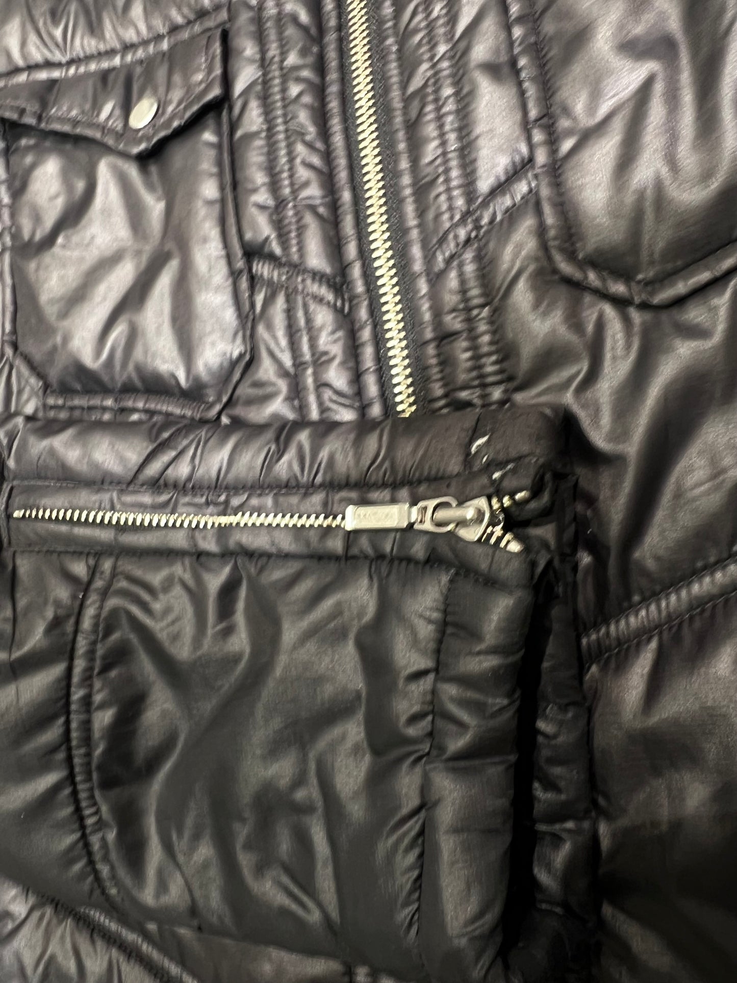 000’s Oxford Fur Collar Puffer