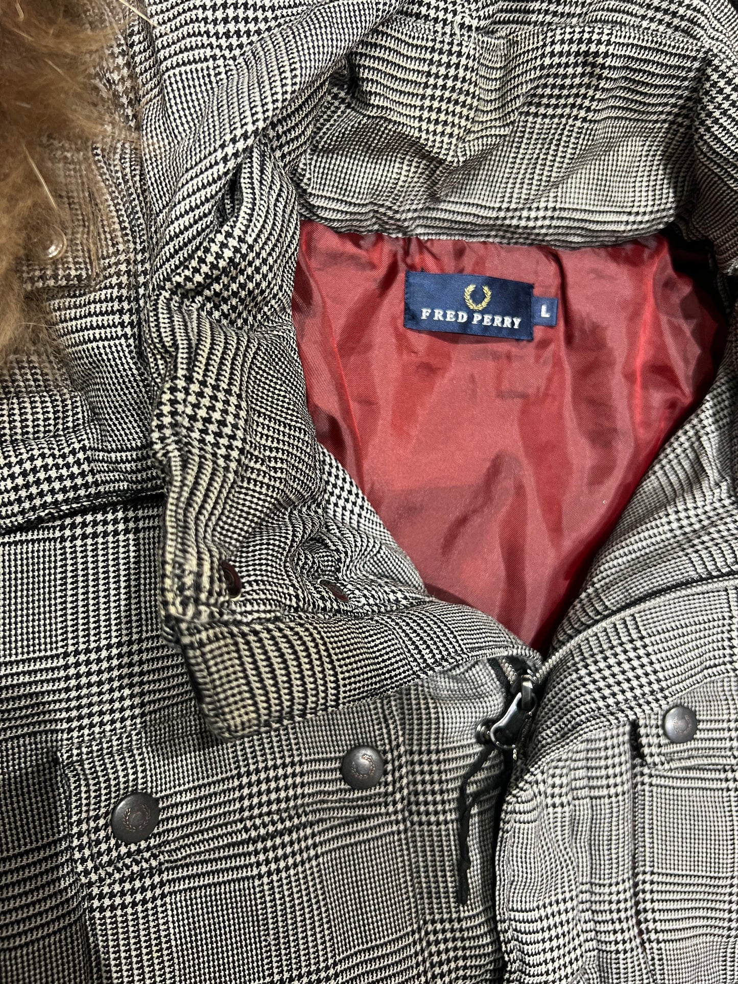 000’s Fred Perry Fur Hood Puffer (L)