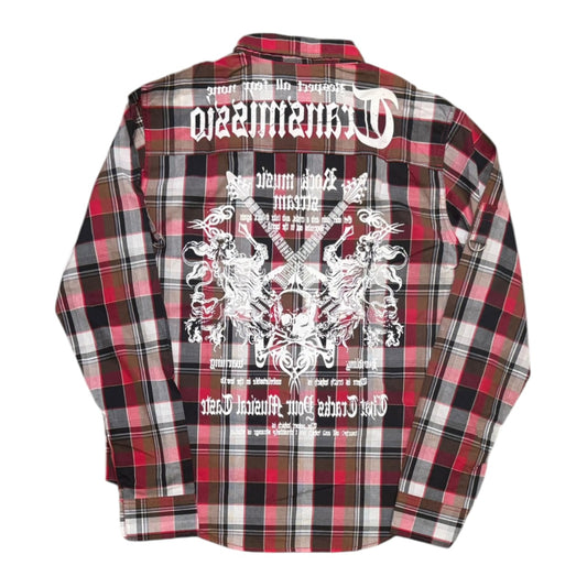 000’s Dadaist Plaid Flannel (M)